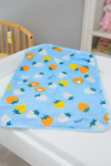 Diaper Changing Sheet blue strawberry