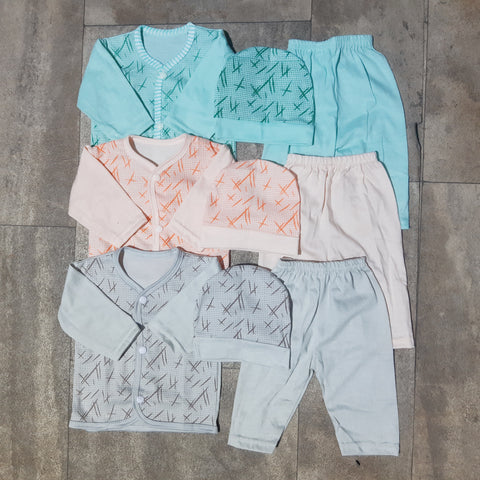 Pack Of 3 suits dotted lining