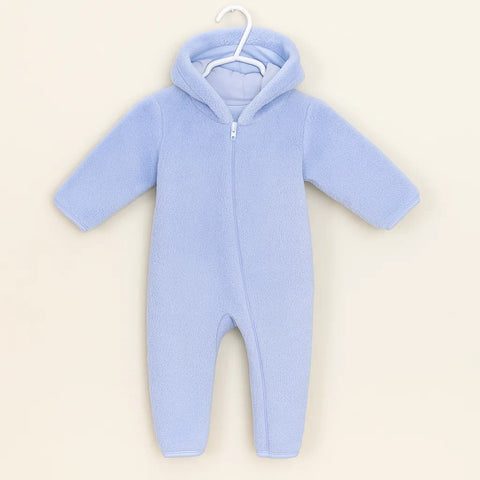 Warm & cozy Baby Romper fur Blue