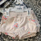 Imported baby shorts baby pink flowers