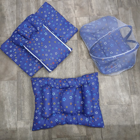 8 Pieces Baby Bedding set  Blue multi stars Vol-10-9