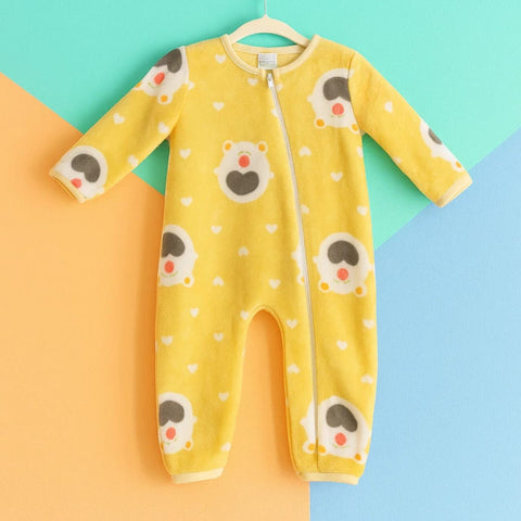 Baby Romper For Winter yellow bear hearts vol 17-9