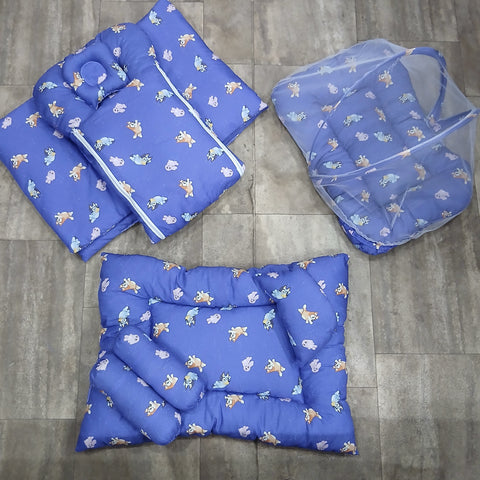 8 Pieces Baby Bedding set Blue puppy VOL-3-8