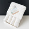 Baby Bath Towel With 4 Face Towels White