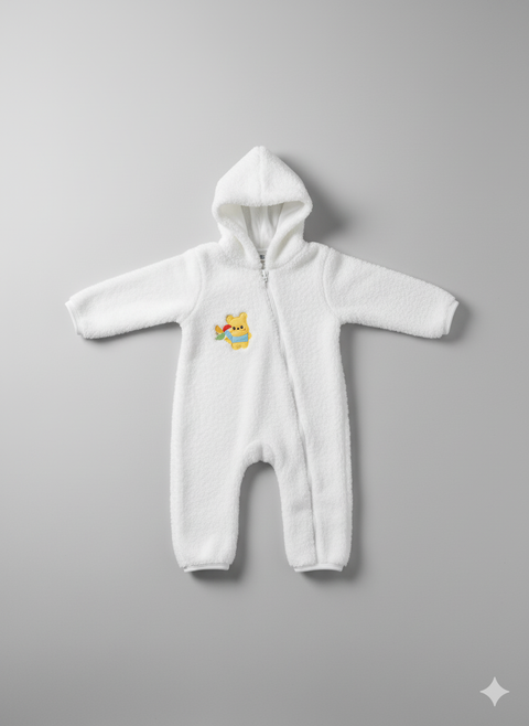 Warm & cozy Baby Romper fur