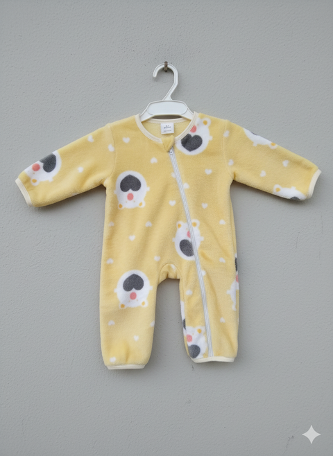 Baby Romper For Winter yellow bear hearts vol 17-9