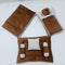 7 PIECES BABY BEDDING SET VELVET  BROWN