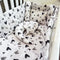 8 Pieces Cot Set white hearts