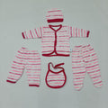 5 pieces Baby suit for winter pink lining
