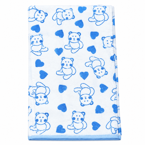 Diaper Changing Sheet White Blue Bear