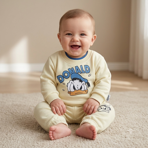 Warm Baby Track Suit Donald (3 to 12 months) yellow