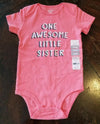 Imported Baby Body Suit Little Sister