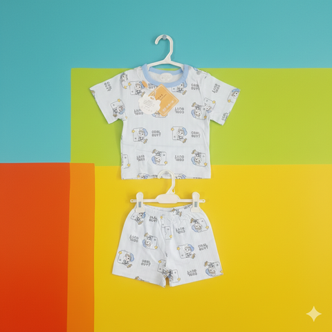 Imported Baba Shirt Shorts Blue Cool Buy