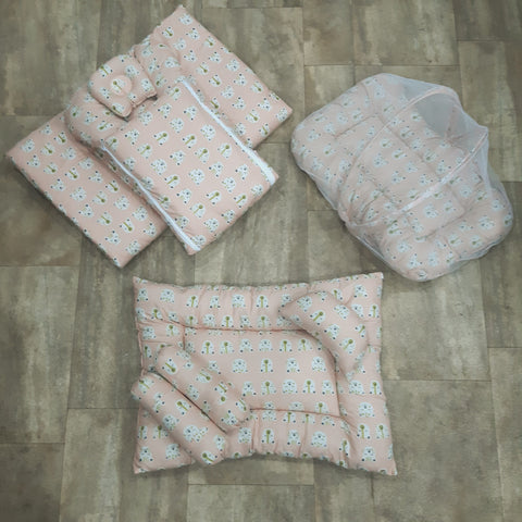 8 Pieces Baby Bedding Set  Pink Tiger VOL-18-8