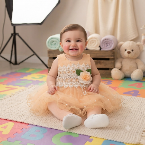 Fancy Princess Frock Orange