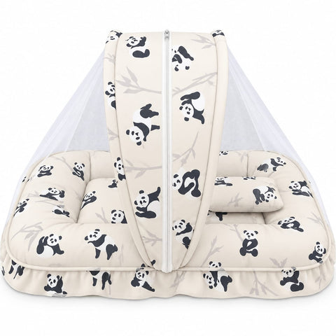 Mosquito Bed Net - Light Yellow panda