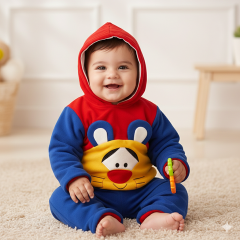 Boy Suits For Winters Blue Tiger