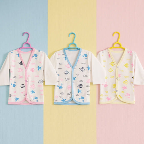 Pack of 3 - Front Open Vests - Printed