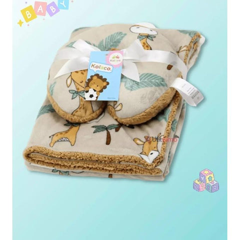 Emporio Baby Fur Blanket - Giraffe