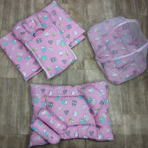 8 Pieces Baby Bedding set pink doll kitty VOL-7-8