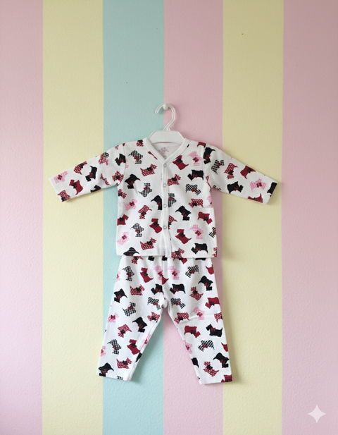 Night Suit White puppy