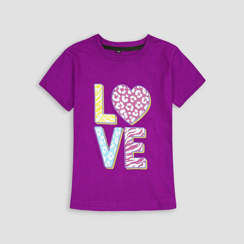 Love summer Tee purple