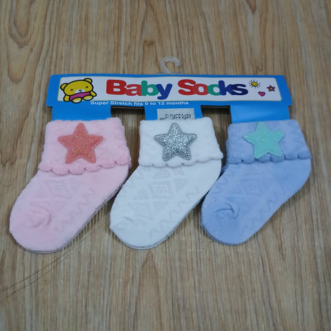 Pack Of 3 Socks star