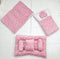 7 Pieces Baby Bedding Set Velvet pink snowman VOL-1-8