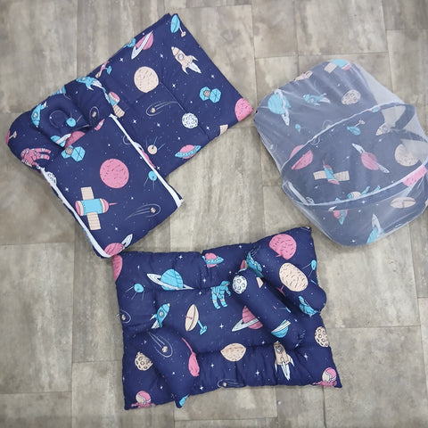 8 Pieces Baby Bedding set Blue planet VOL-10-8