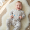 Baby Romper For Winter Brown Snow man