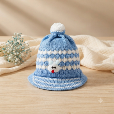 Pcap Woolen Blue