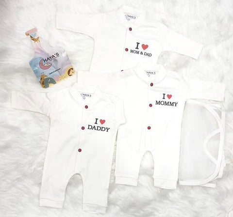 Pack Of 3 Romper white