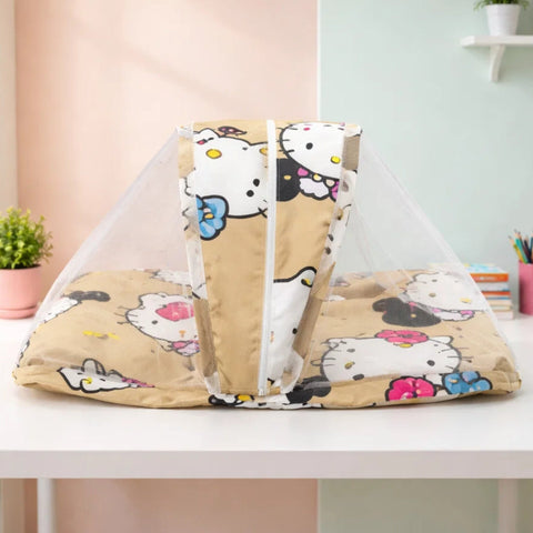 Mosquito Bed Net - Light Brown - Hello Kitty - 26