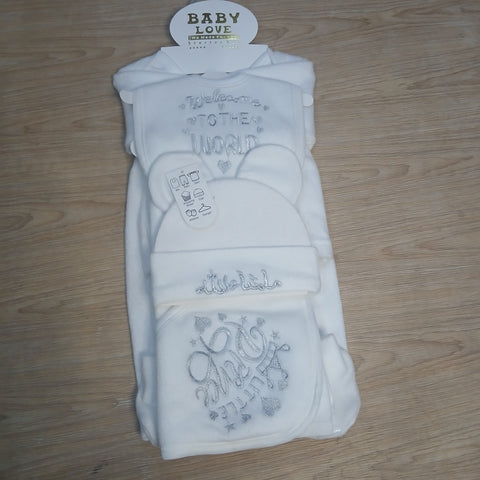 7 Pieces Starter Set For Winters welcome to world with MashaAllah cap