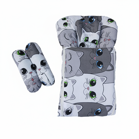 Carry Nest With Pillows Grey cat