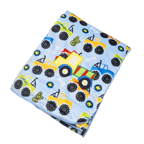 For Baby - Fur Blanket - Blue - Car & Beep