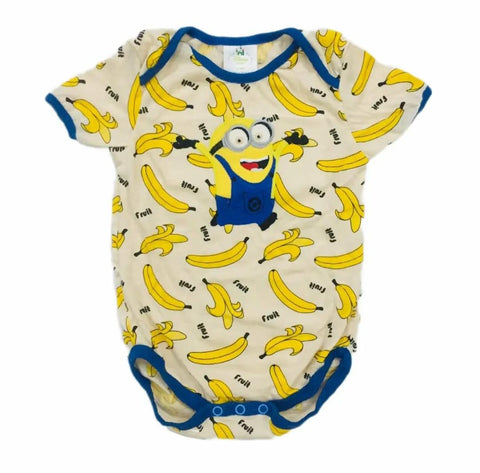 Pack Of 4 Baby Body Suit Disnep minion banana