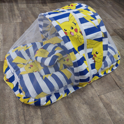 Mosquito Net white blue lining pokemon
