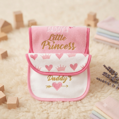 Pack of 3 Bib imported daddy little princess