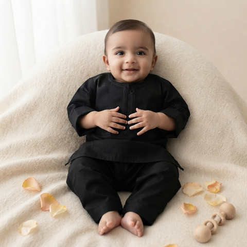 Kurta Shalwar Black