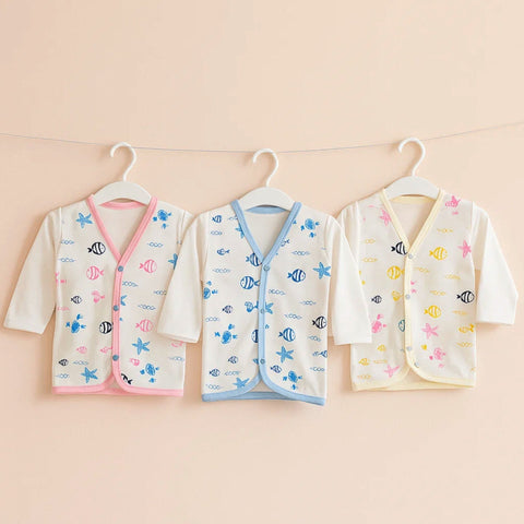 Pack of 3 - Front Open Vests - Printed