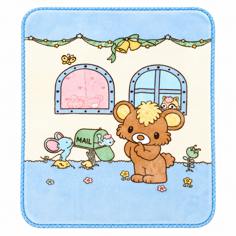 Imported Baby Blanket Double Ply Sky Blue