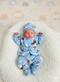 Six pieces Baby Suit For Winter blue bear