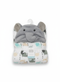 Hudson Blanket Shawl Grey Elephant