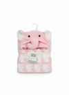 Hudson Blanket Shawl pink Elephant
