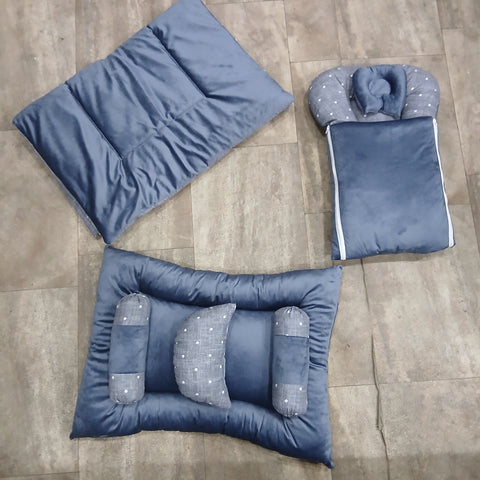 7 pieces velvet bedding grey polka vol-10-9