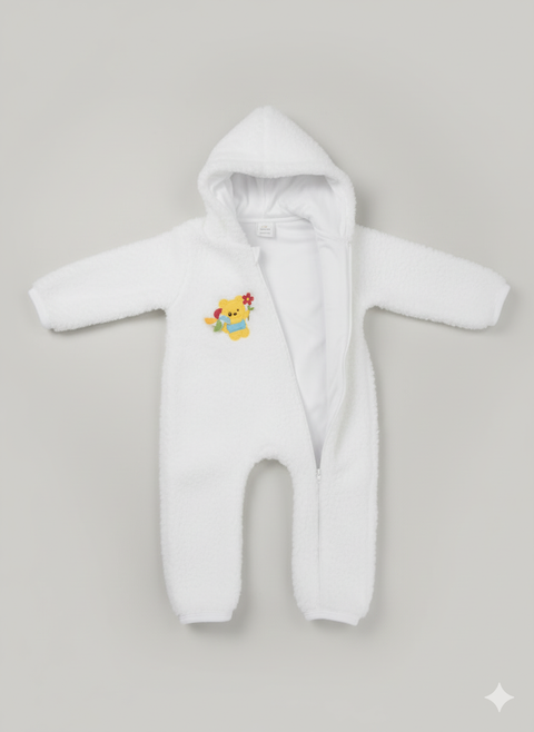 Warm & cozy Baby Romper fur