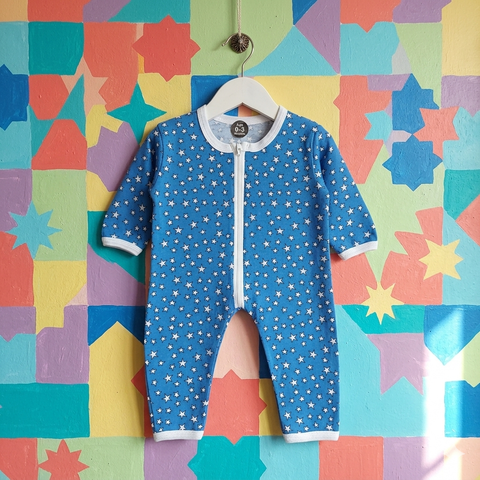 Baby Romper jersey blue white stars