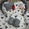 6 Pieces Rattle snuggle grey hearts