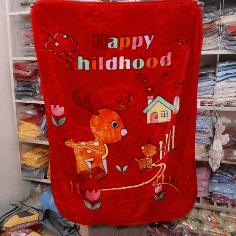 Imported Double Ply Blanket Red Deer